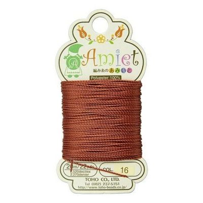 TOHO Amiet Beading Thread Mahogany 20 Meters/22 Yards Michael's UK Jewellery