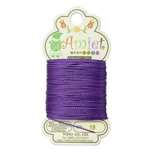 TOHO Amiet Beading Thread Royal Purple 20 Meters/22 Yards Michael's UK Jewellery