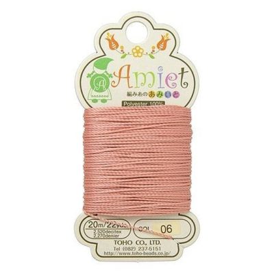 TOHO Amiet Beading Thread Salmon 20 Meters/22 Yards Michael's UK Jewellery