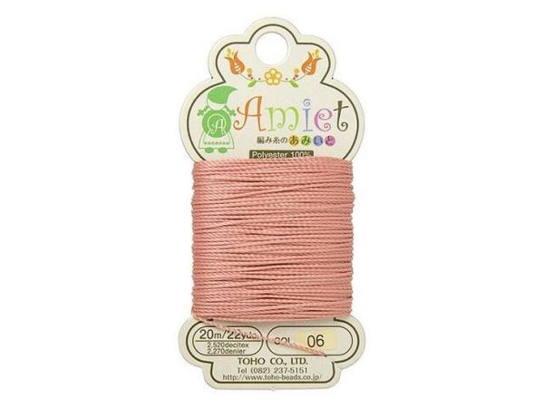 TOHO Amiet Beading Thread Salmon 20 Meters/22 Yards Michael's UK Jewellery
