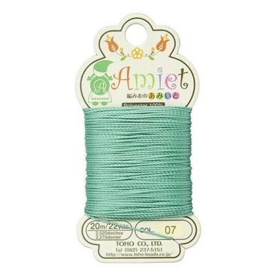 TOHO Amiet Beading Thread Teal 20 Meters/22 Yards Michael's UK Jewellery