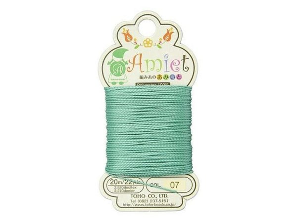 TOHO Amiet Beading Thread Teal 20 Meters/22 Yards Michael's UK Jewellery