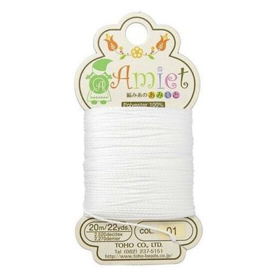 TOHO Amiet Beading Thread White 20 Meters/22 Yards Michael's UK Jewellery