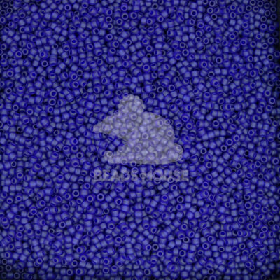 TOHO Beads 8DF Transparent Frosted Cobalt beadsmouse.co.uk 02