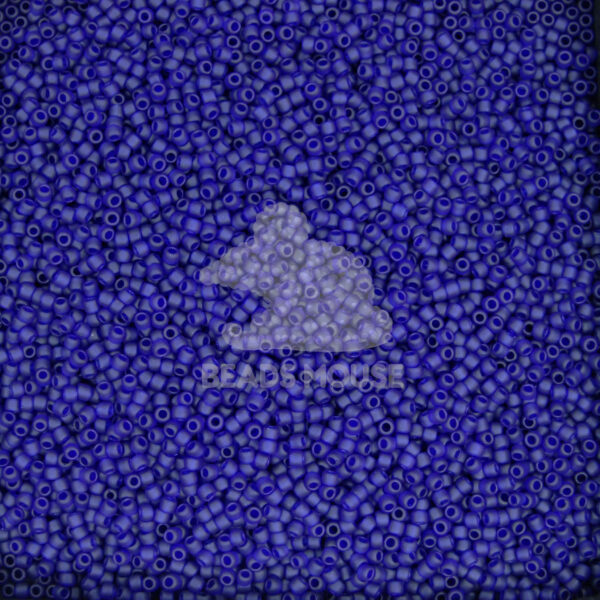TOHO Beads 8DF Transparent Frosted Cobalt beadsmouse.co.uk 02