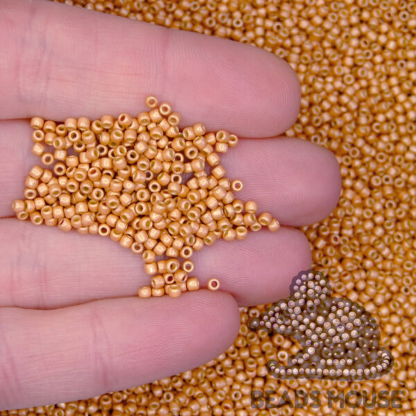 TOHO Beads PF551F PermaFinish Galvanized Matte Rose Gold beadsmouse.co.uk