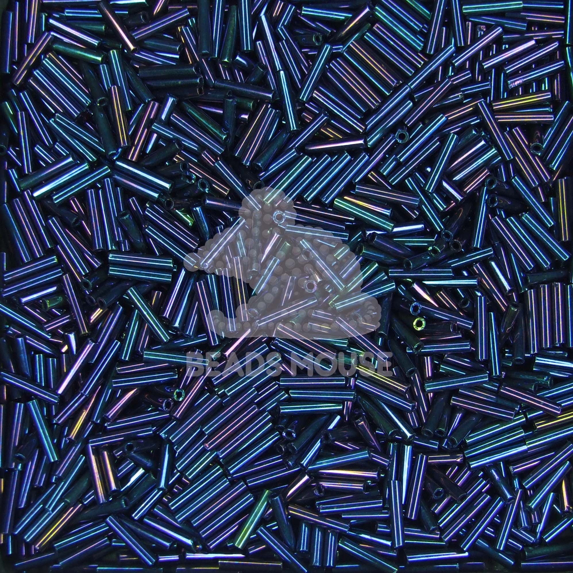 TOHO Bugle Beads 9mm 82 Metallic Nebula 01 beadsmouse.co.uk