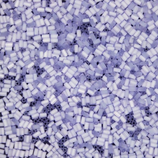 TOHO Bugle Seed Beads 1447 Satin Lilac 3mm beads mouse