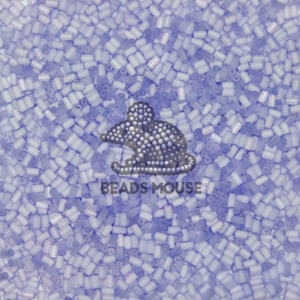 TOHO Bugle Seed Beads 1447 Satin Lilac 3mm beads mouse