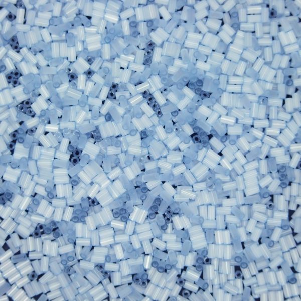 TOHO Bugle Seed Beads 1452 Satin Blue 3mm beads mouse
