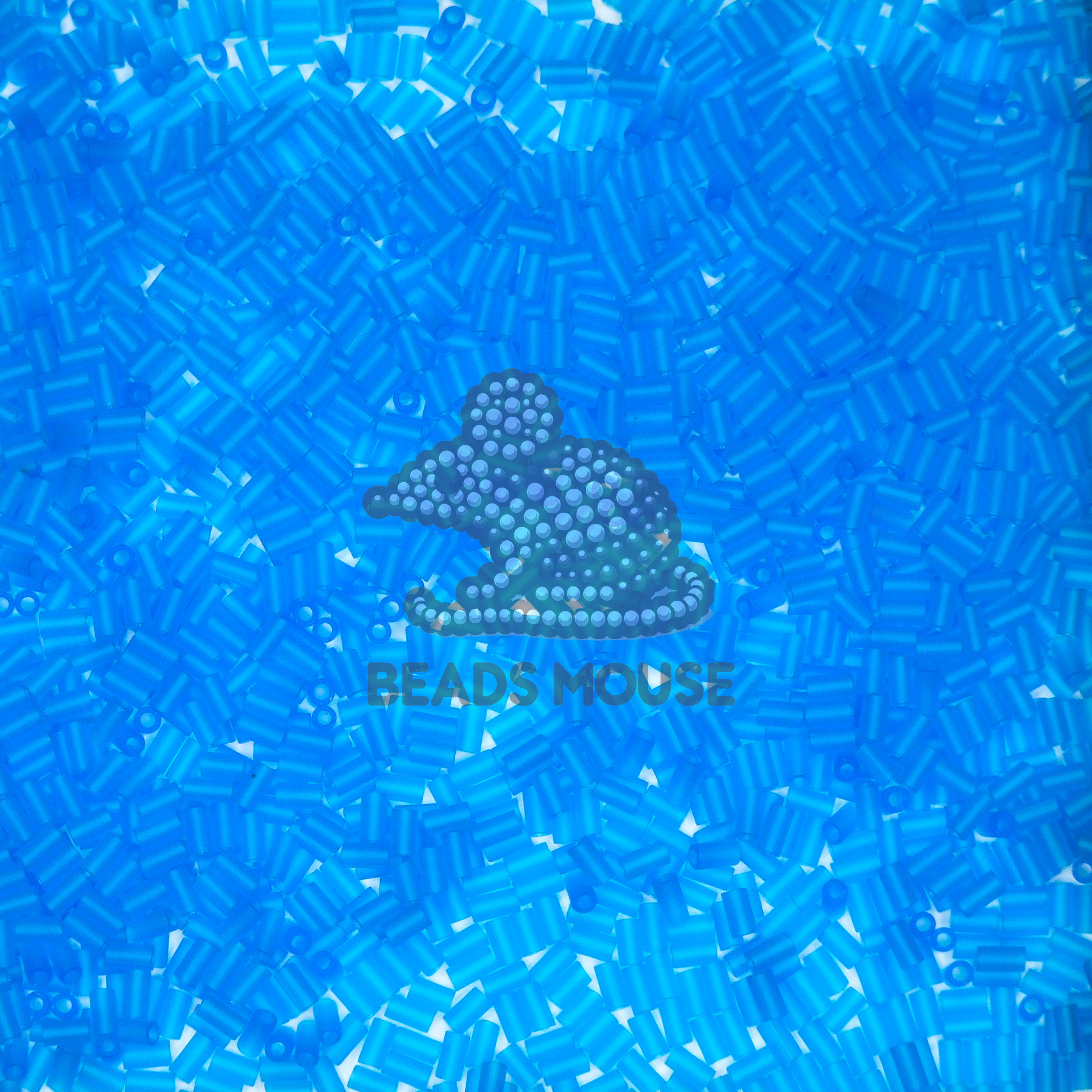 TOHO Bugle Seed Beads 3CF Transparent Frosted Dark Aqua 3mm beads mouse