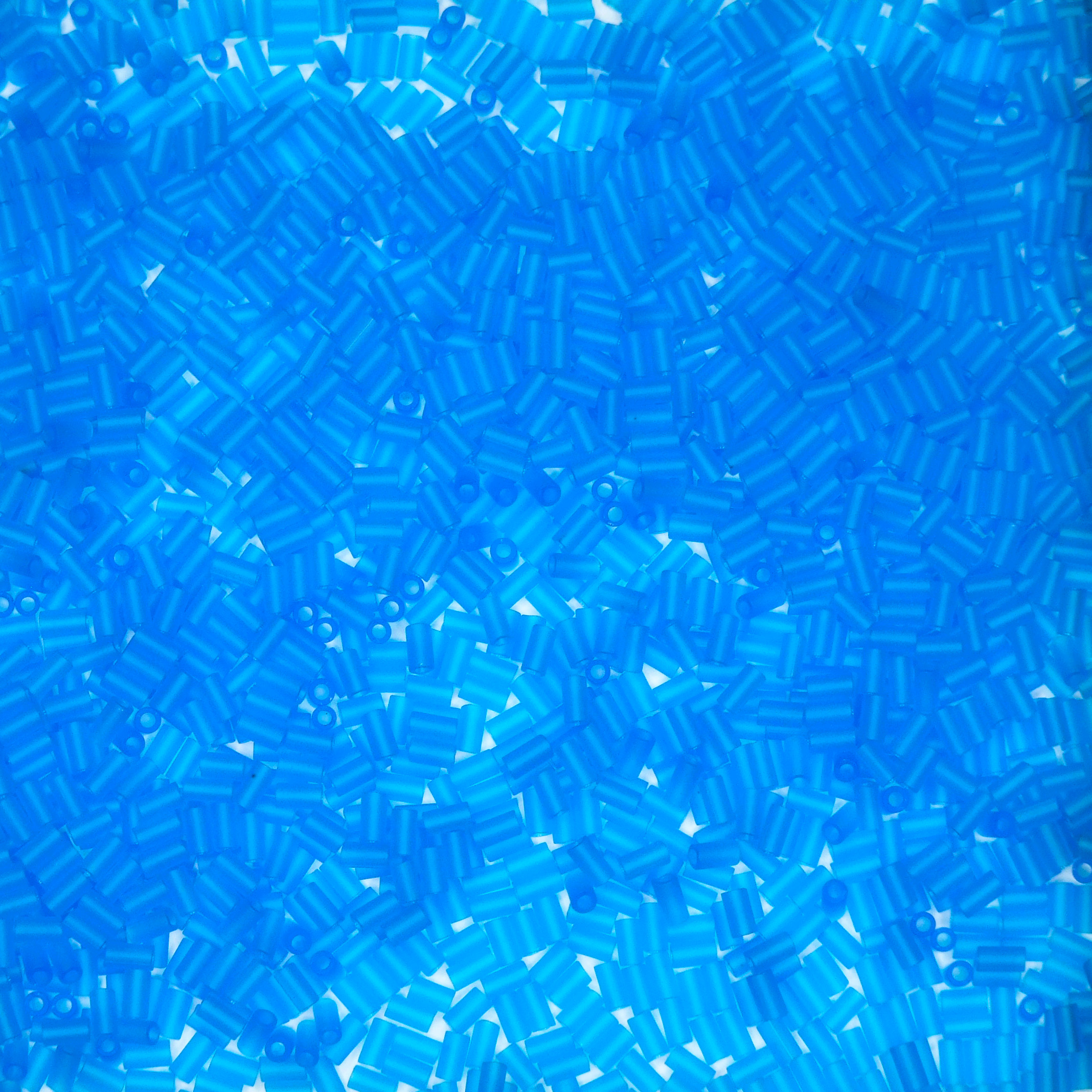 TOHO Bugle Seed Beads 3CF Transparent Frosted Dark Aqua 3mm beads mouse