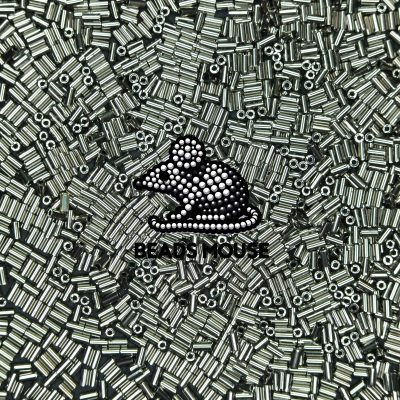 TOHO Bugle Seed Beads 711 Nickel 3mm beads mouse