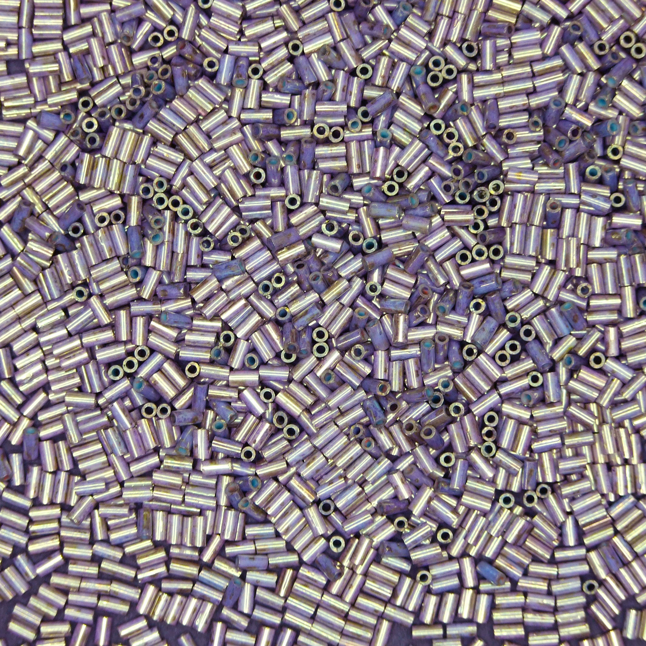 TOHO Bugle Seed Beads Y867 HYBRID Slate Bronze Picasso 3mm beads mouse