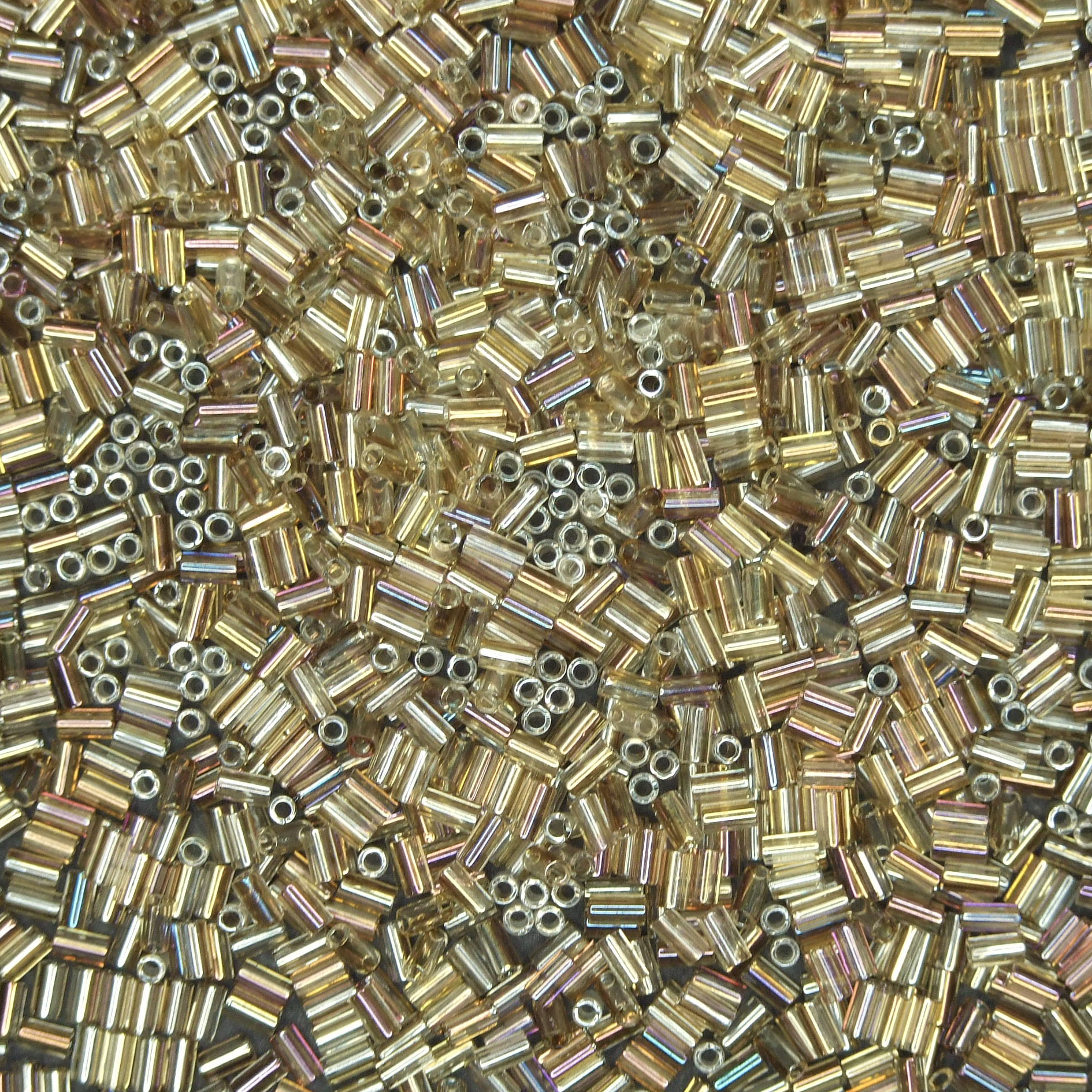 TOHO Bugle Seed Beads Y871 HYBRID Twilight Crystal 3mm beads mouse