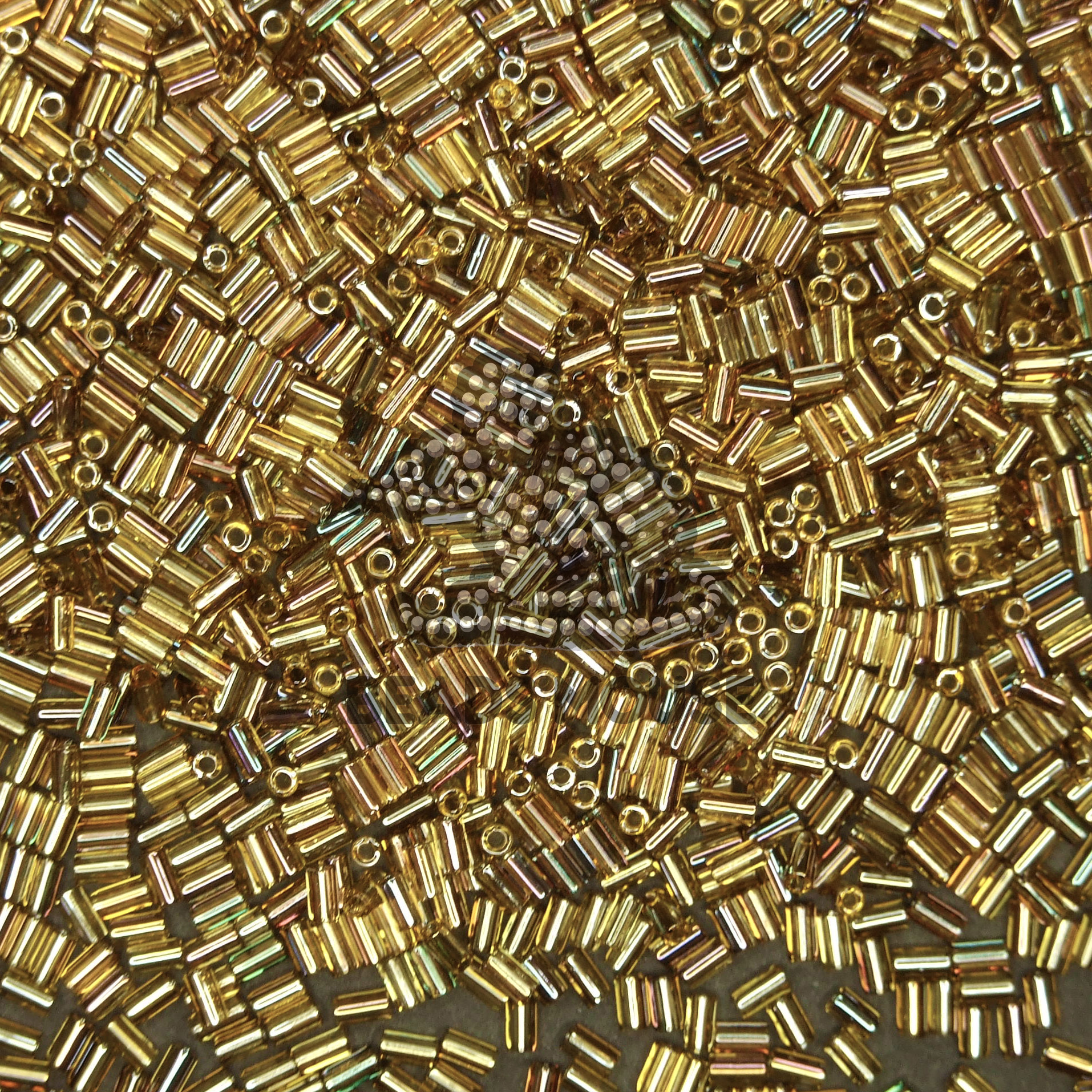 TOHO Bugle Seed Beads Y873 HYBRID Twilight Topaz 3mm beads mouse
