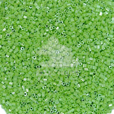 TOHO HEXAGON Beads 131 Opaque Lustered Sour Apple 11/0
