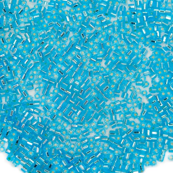TOHO HEXAGON Beads 23 Silver Lined Aquamarine 11/0 - Image 2