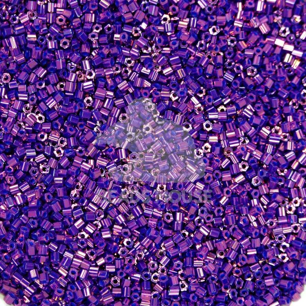 TOHO HEXAGON Beads 461 Higher Metallic Grape beadsmouse.co.uk