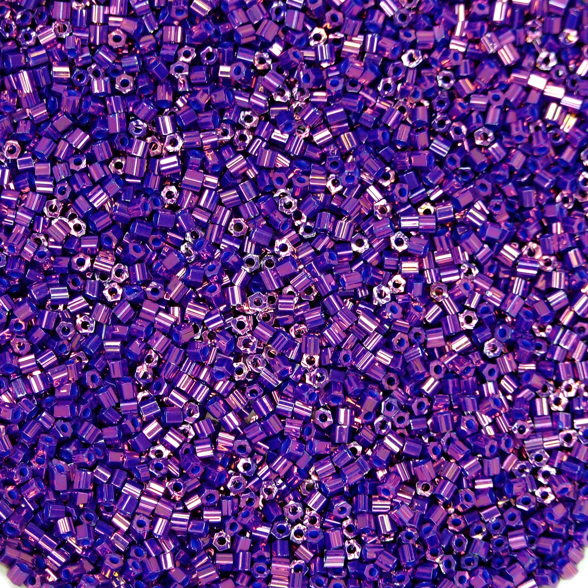 TOHO HEXAGON Beads 461 Higher Metallic Grape beadsmouse.co.uk