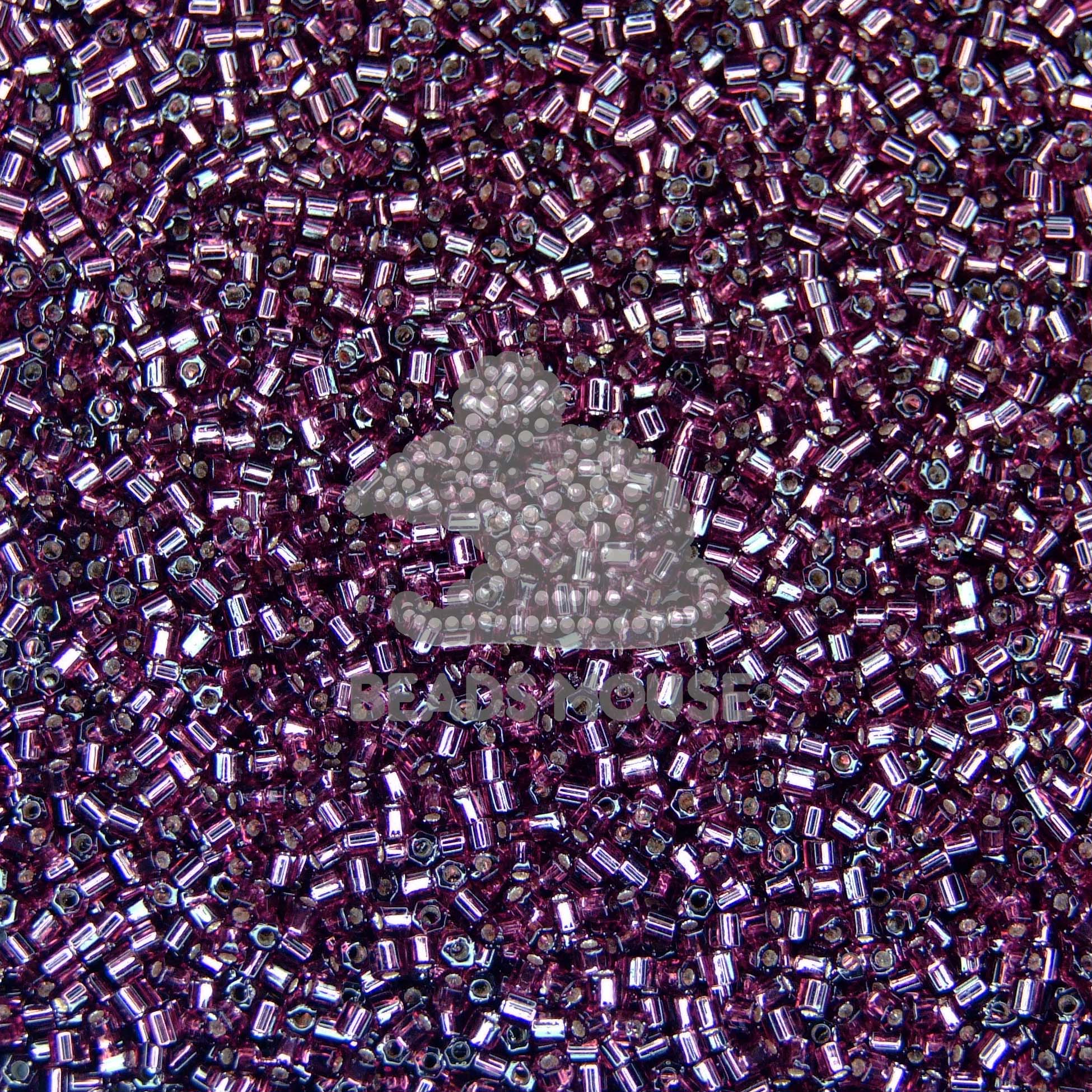 TOHO Hexagon Beads 26C Silver Lined Amethyst 01 beadsmouse.co.uk