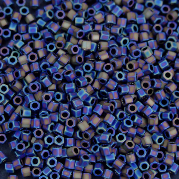 TOHO Hexagon Beads 615 Matte Color Iris Purple 3mm beadsmouse.co.uk 01