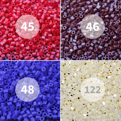 TOHO Hexagon beads Opaque 4 variants beadsmouse.co.uk