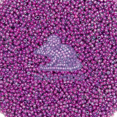 TOHO Seed Beads 1076 Inside Color Grey Magenta 11/0 beadsmouse.co.uk