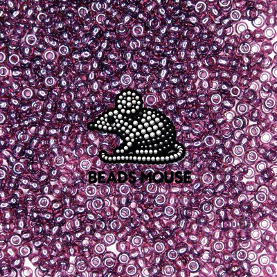 TOHO Seed Beads 115 Transparent Amethyst Luster beads mouse