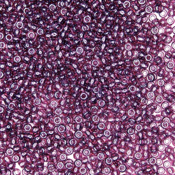 TOHO Seed Beads 115 Transparent Amethyst Luster beads mouse