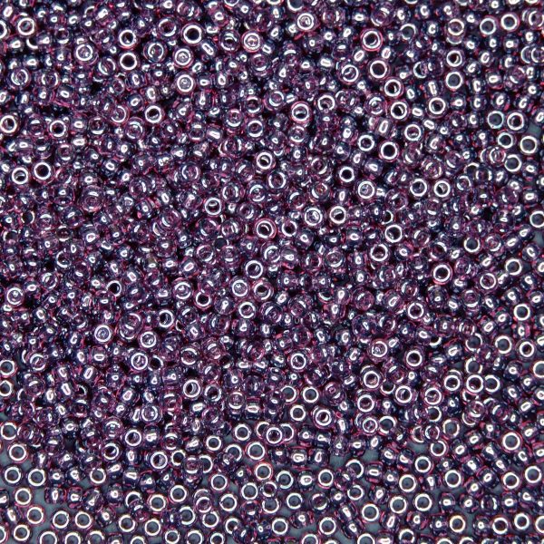 TOHO Seed Beads 115 Transparent Amethyst Luster beads mouse