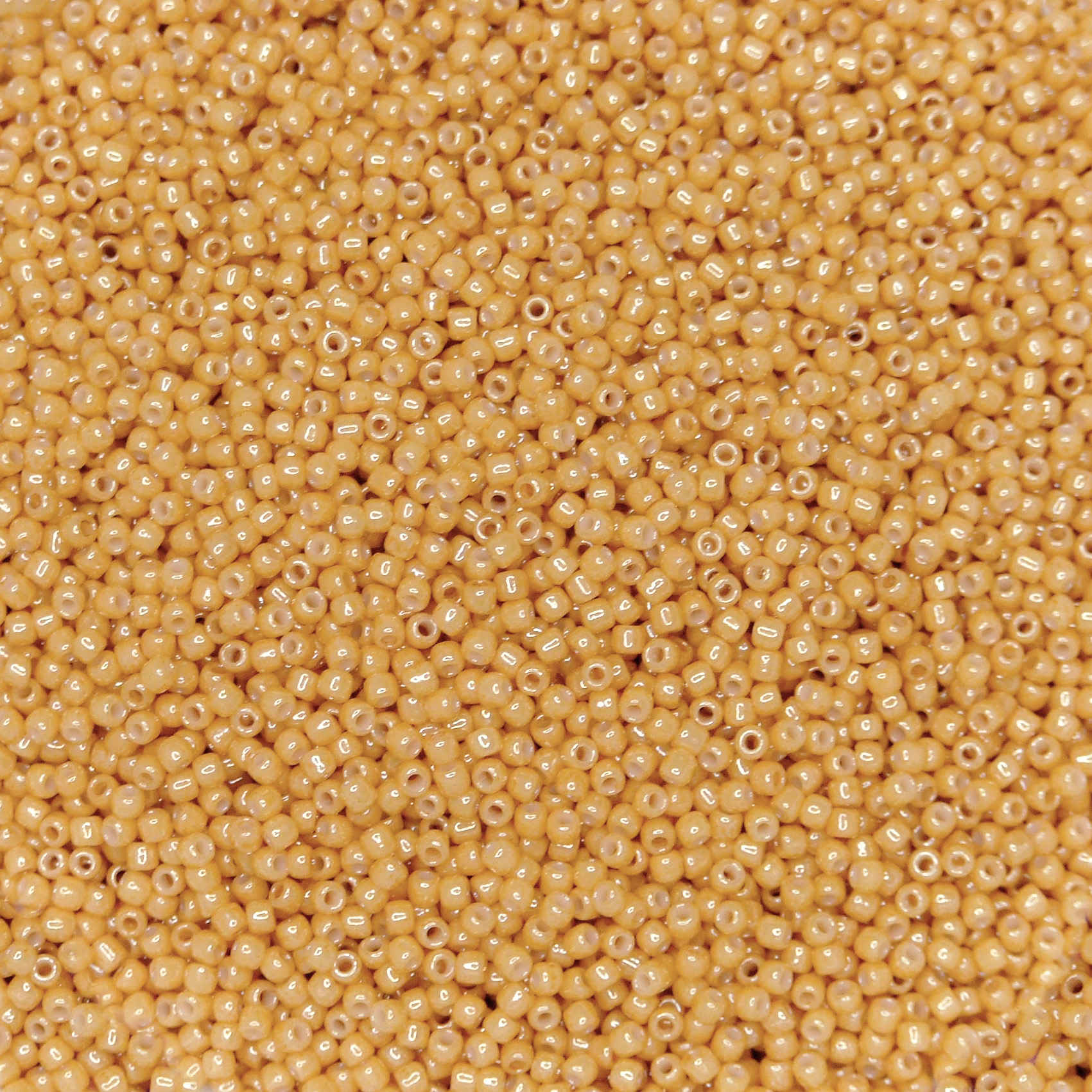 TOHO Seed Beads 123D Opaque Dark Beige Luster beadsmouse.co.uk