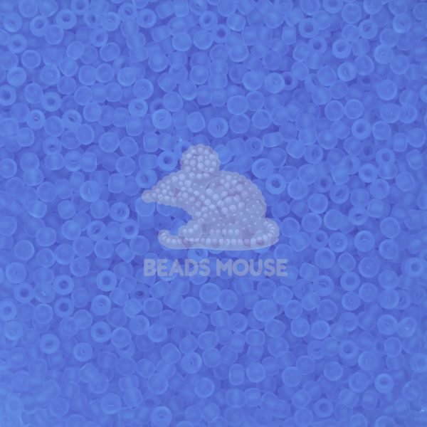 TOHO Seed Beads 13F Transparent Light Sapphire Frosted beads mouse