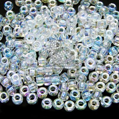 TOHO Seed Beads 161 Transparent Rainbow Crystal beads mouse