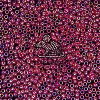 TOHO Seed Beads 165C Transparent Ruby Rainbow beadsmouse.co.uk
