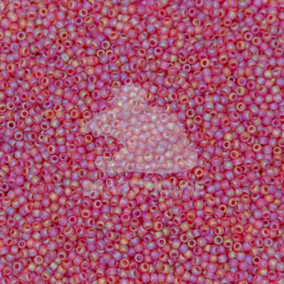 TOHO Seed Beads 165CF Transparent Rainbow Frosted Ruby beadsmouse.co.uk