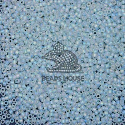 TOHO Seed Beads 176AF Transparent Rainbow Frosted Black Diamond beadsmouse.co.uk