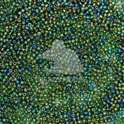 TOHO Seed Beads 180 Transparent Olivine Rainbow beadsmouse.co.uk