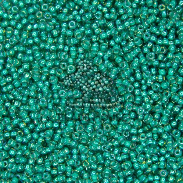 TOHO Seed Beads 1833 Inside Color Light Sapphire Teal 8 beads mouse