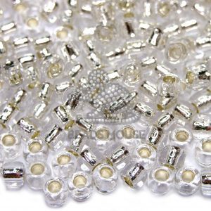 TOHO Seed Beads 21 Silver Lined Crystal beads mouse