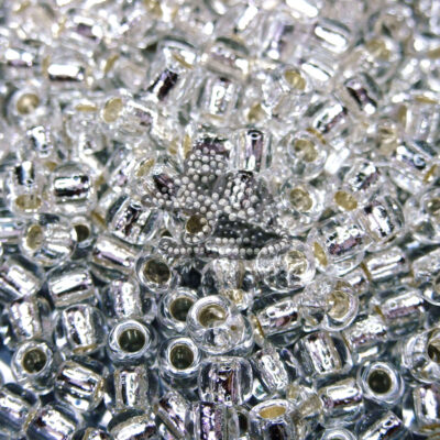 TOHO Seed Beads 21 Silver Lined Crystal beadsmouse.co.uk