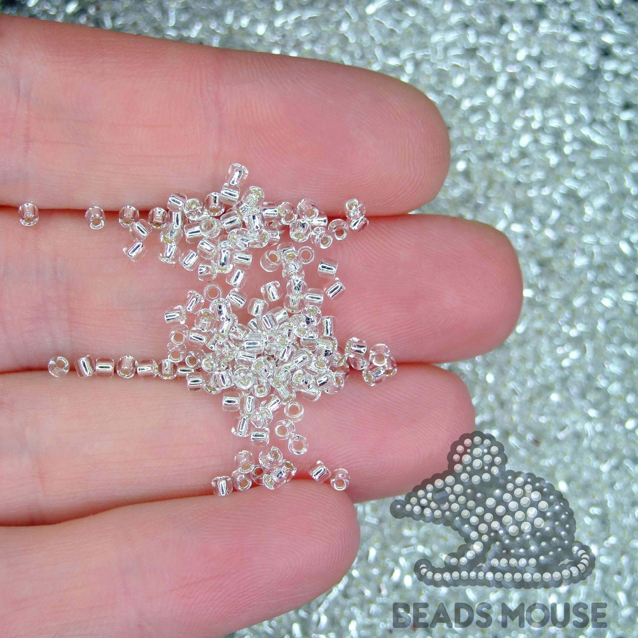 TOHO Seed Beads 21 Silver Lined Crystal beadsmouse.co.uk