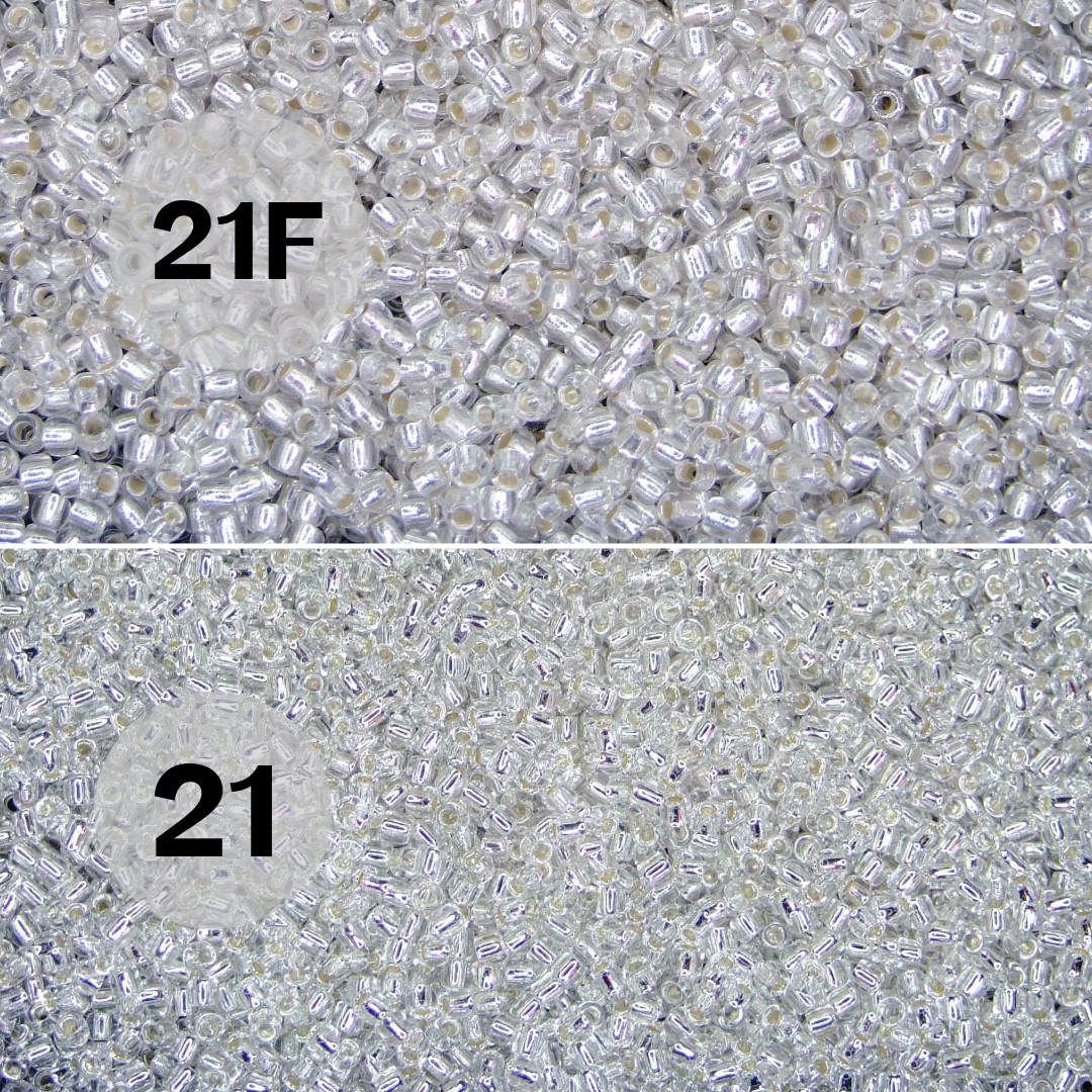 TOHO Seed Beads 21 Silver Lined Crystal beadsmouse.co.uk 030