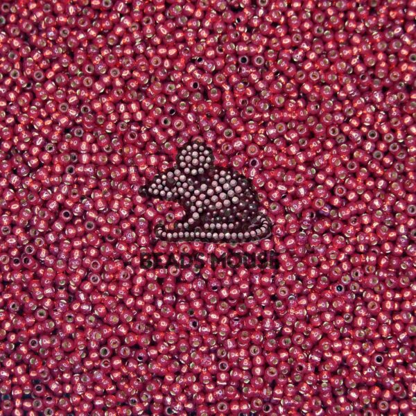 TOHO Seed Beads 2113 Silver Lined Milky Pomegranate beadsmouse.co.uk