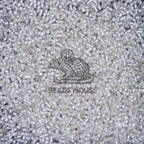 TOHO Seed Beads 21F Silver Lined Frosted Crystal beadsmouse.co.uk