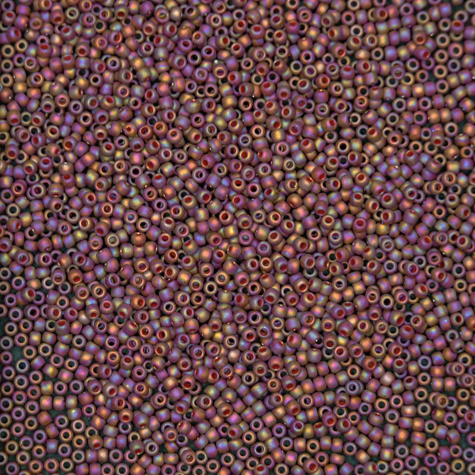 TOHO Seed Beads 2639F Semi Glazed Rainbow Dark Red beadsmouse.co.uk