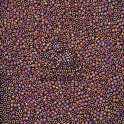 TOHO Seed Beads 2639F Semi Glazed Rainbow Dark Red beadsmouse.co.uk