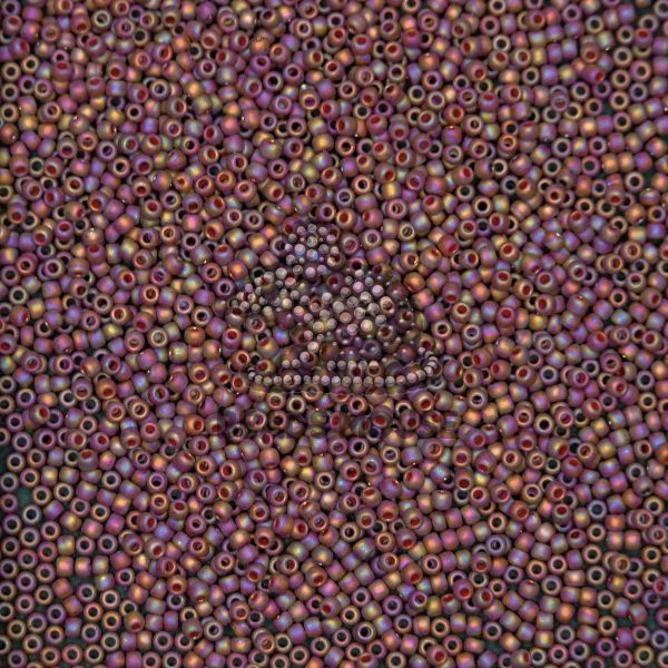 TOHO Seed Beads 2639F Semi Glazed Rainbow Dark Red beadsmouse.co.uk