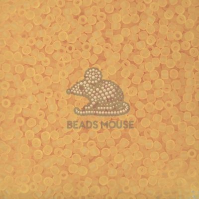TOHO Seed Beads 2F Transparent Frosted Light Topaz beads mouse