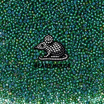 TOHO Seed Beads 384 Inside Color Rain Montana Blue Lined 11/0